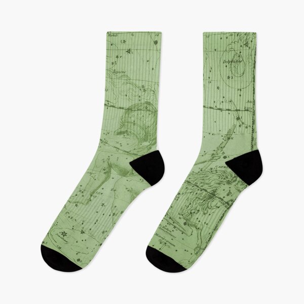 Item preview, Vintage Aquarius Constellation Star Map, Green designed and sold by notsweettea.