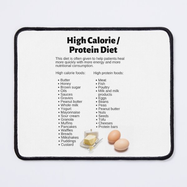 Item preview, High Calorie / Protein Diet Infographic designed and sold by Caregiverology.