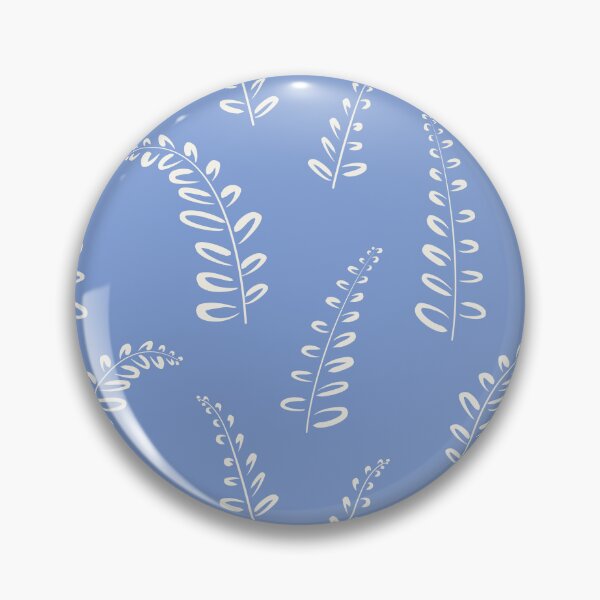 Item preview, White on Blue Minimalist Big Leaf Design designed and sold by CreativeDraws42.