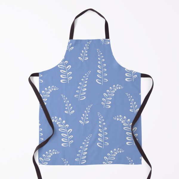 Item preview, White on Blue Minimalist Big Leaf Design designed and sold by CreativeDraws42.