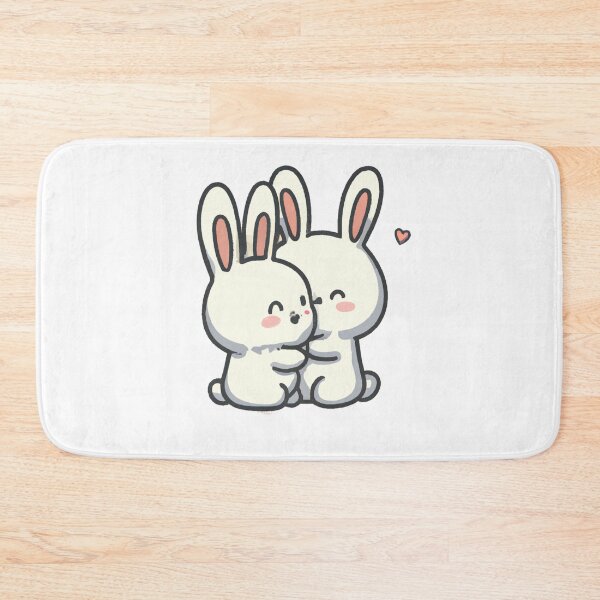 Item preview, Cute Bunnies Love Couple designed and sold by mabdulrabn.