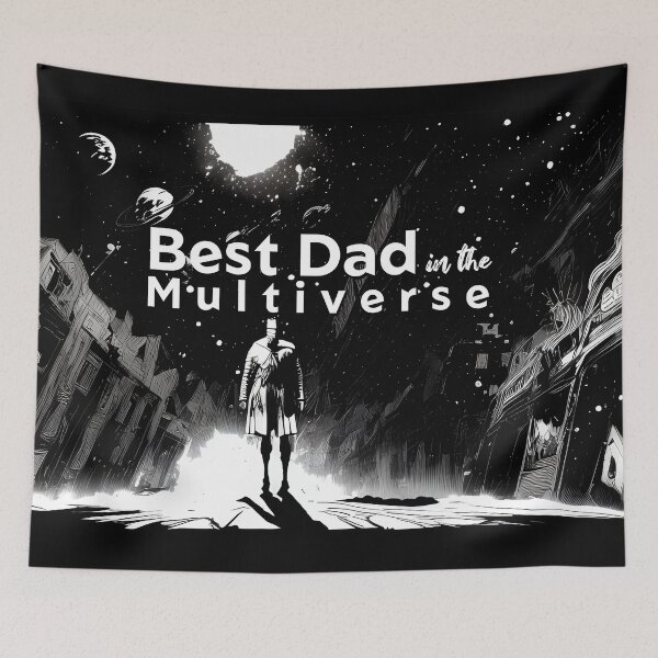 Item preview, Best Dad in the Multiverse Poster1 designed and sold by angelisart.