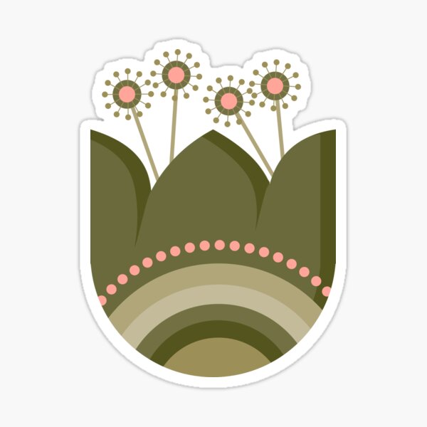 Green Bloom Sticker