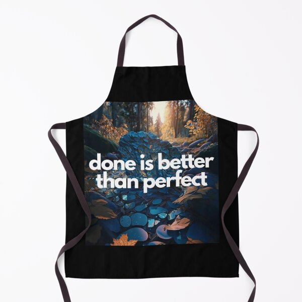 Item preview, Done is better than perfect White on Black entrepreneur Analog photography, CGsociety, Grainy, Mosaic, blue colors, Photorealism, sunrise lighting, Ultra-realistic, highly detailed designed and sold by EmprendeHoy.