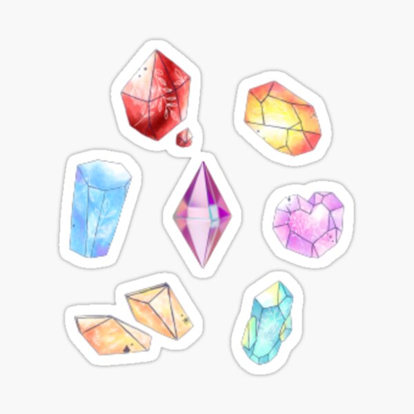 Pastel Crystal Stickers