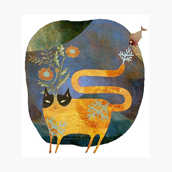 Item preview, Happy silly cat, Cat Dreams designed and sold by Gretchen Deahl.