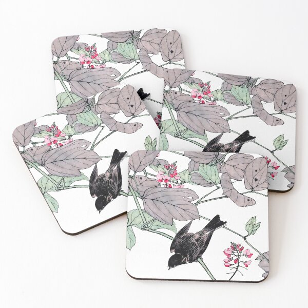 Item preview, 	Japanese Blackbird Illustration designed and sold by notsweettea.