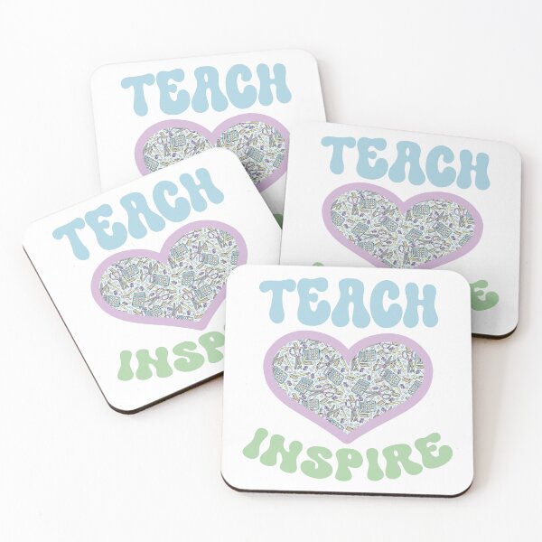 Item preview, Teach Love Inspire Stationary Heart Design designed and sold by CreativeDraws42.