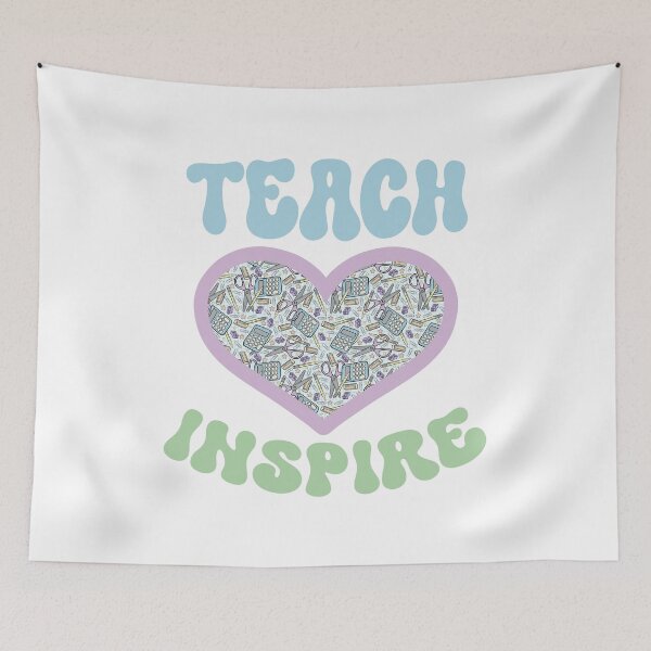 Item preview, Teach Love Inspire Stationary Heart Design designed and sold by CreativeDraws42.