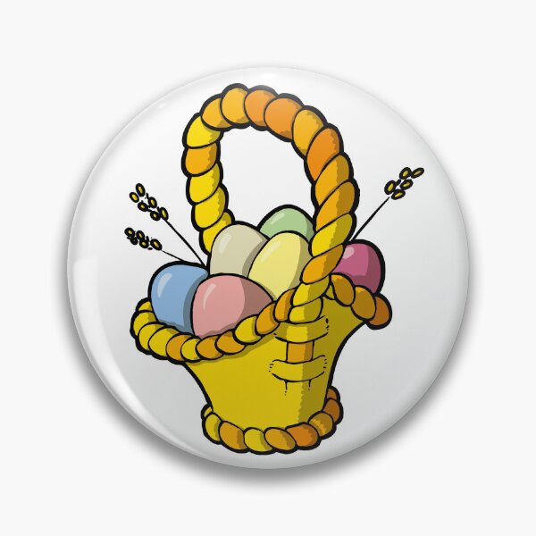 Item preview, Basket with Easter eggs designed and sold by Guillaume Desbiolles.