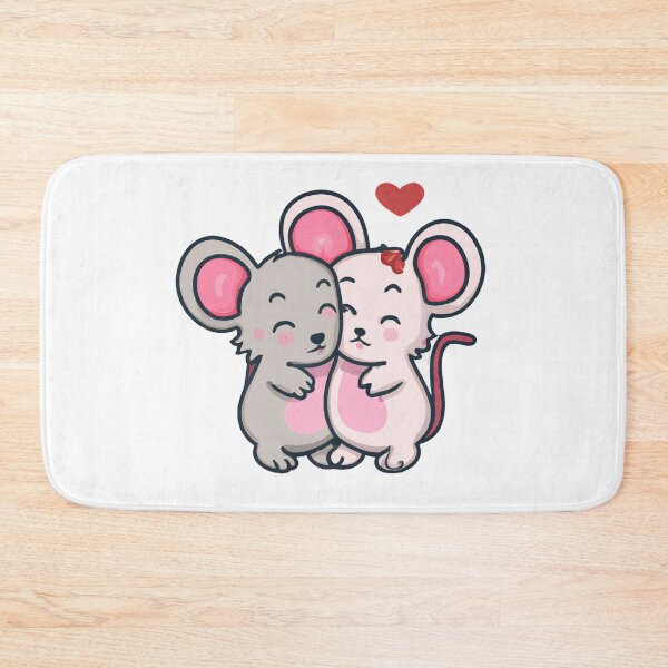 Item preview, Cute Mouse Couple Hugging designed and sold by mabdulrabn.