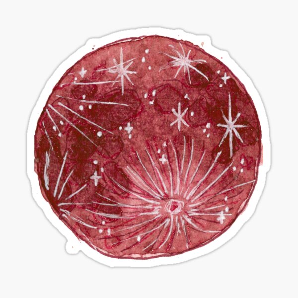 Rust Moon Sticker