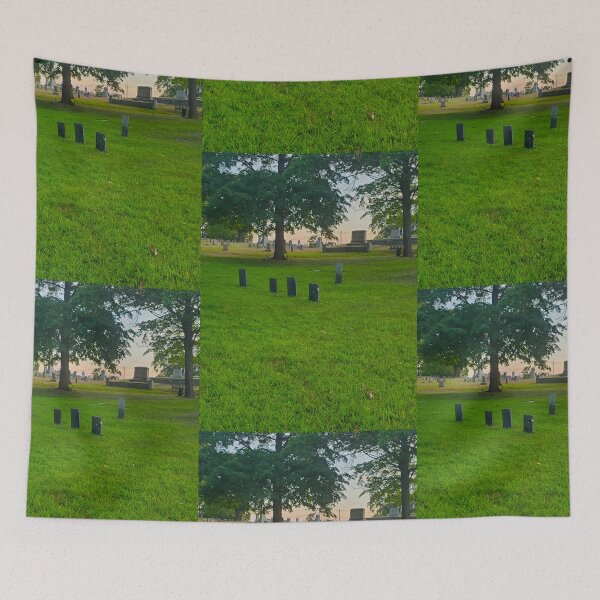 Item preview, Cemetary at Sunset  designed and sold by etherealwonders.