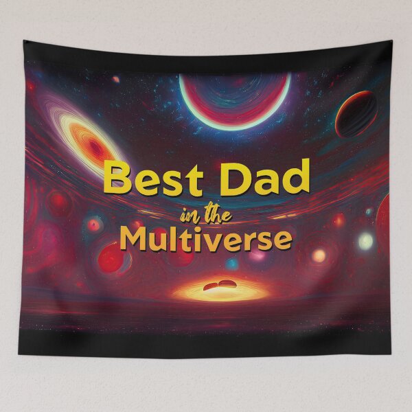 Item preview, Best Dad in the Multiverse Poster4 designed and sold by angelisart.
