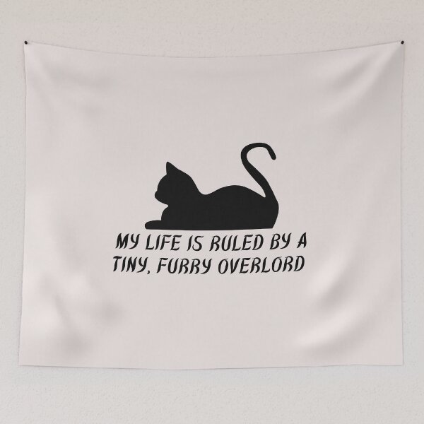 Item preview, Relaxing Cat: My Life Is Ruled By a Tiny Furry Overlord  designed and sold by Cheeeeky.