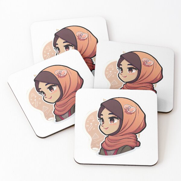 Item preview, Beautiful Girl in Hijab Cartoon designed and sold by MrBadDream.