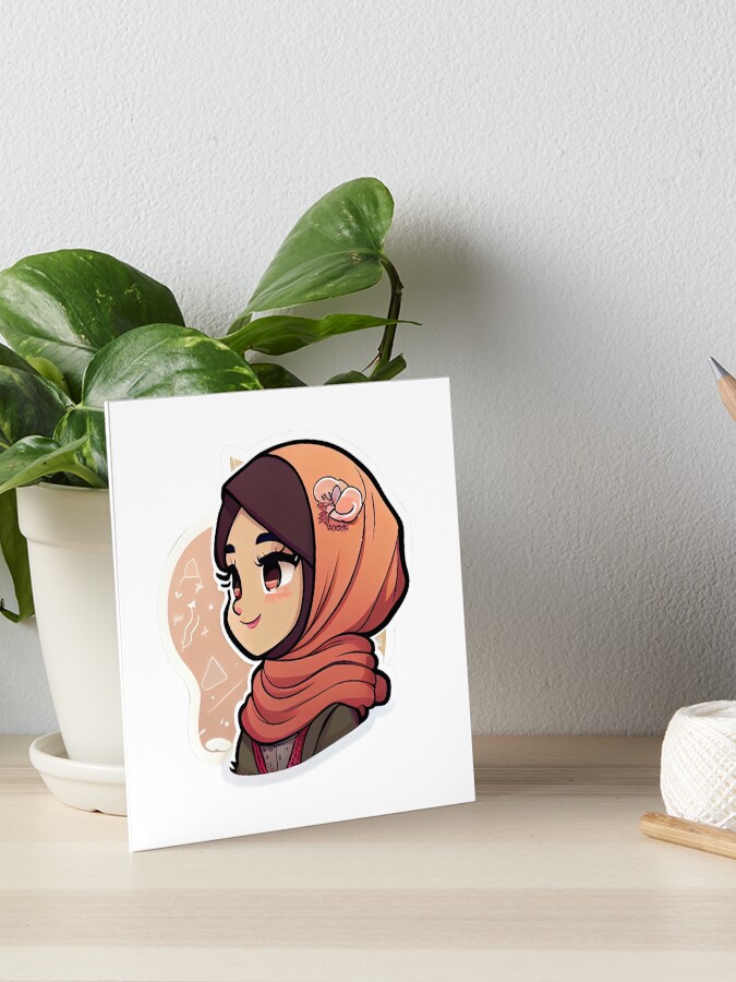 Beautiful Girl in Hijab Cartoon iPad Case & Skin for Sale by MrBadDream