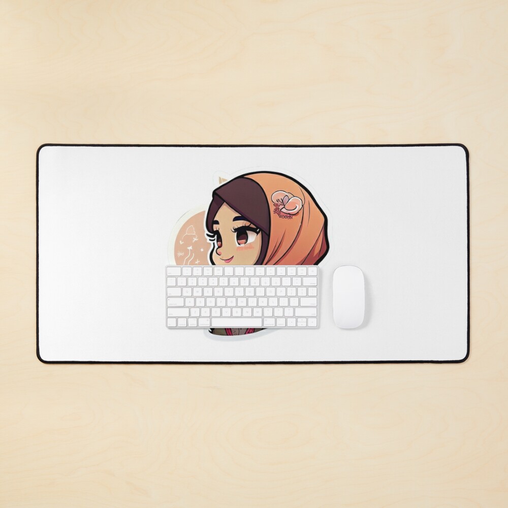 Beautiful Girl in Hijab Cartoon iPad Case & Skin for Sale by MrBadDream