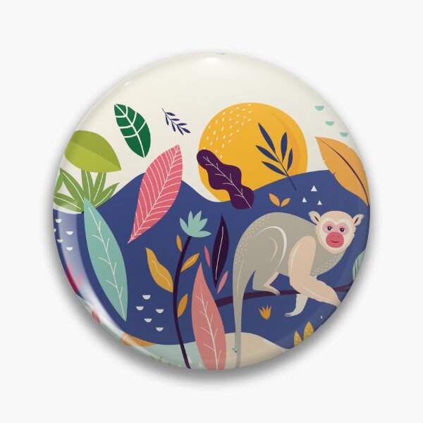 Item preview, Cute animal in jungles, colorful leaves, water and sun is a beautiful and harmonious painting designed and sold by Ndli.