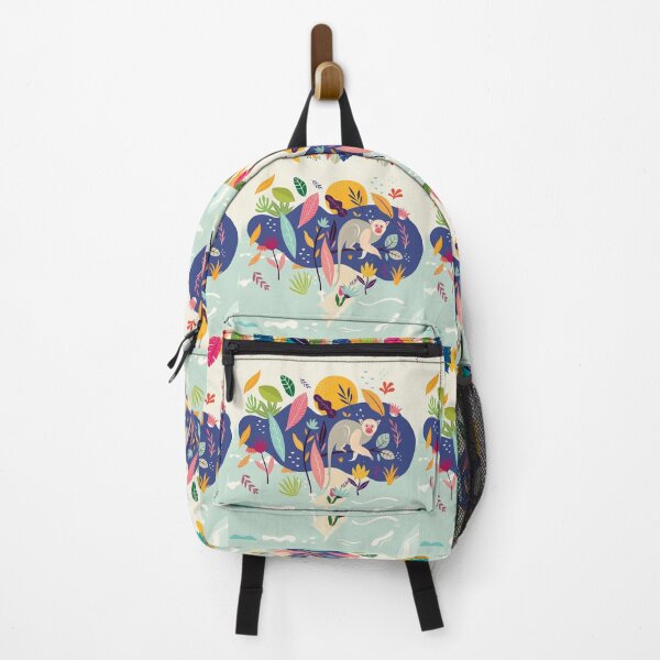 Item preview, Cute animal in jungles, colorful leaves, water and sun is a beautiful and harmonious painting designed and sold by Ndli.