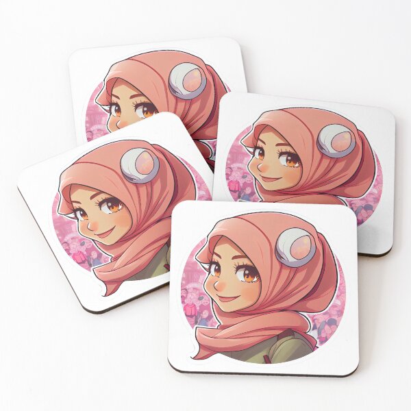 Item preview, Beautiful Girl in Pink Hijab designed and sold by MrBadDream.