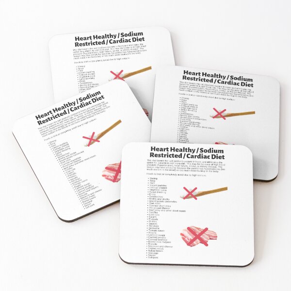Item preview, Heart Healthy / Sodium Restricted / Cardiac Diet Infographic designed and sold by Caregiverology.