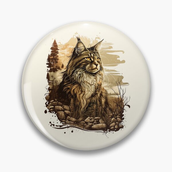 Item preview, Beautiful Majestic Maine Coon Cat designed and sold by brytfanna.