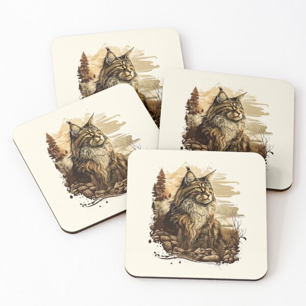 Item preview, Beautiful Majestic Maine Coon Cat designed and sold by brytfanna.