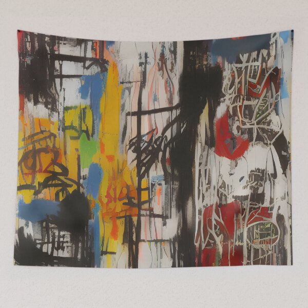 Item preview, Neo-Expressionist Visions: A Fusion of Graffiti, Conceptualism, and Postmodern Performance Art designed and sold by ArtazaBazaar.