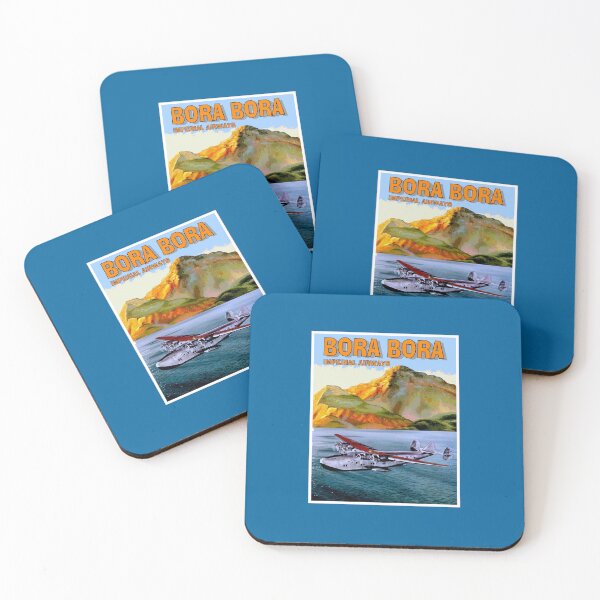 Item preview, IMPERIAL AIRWAYS : Vintage Fly To BORA BORA Travel Advertising Print designed and sold by posterbobs.