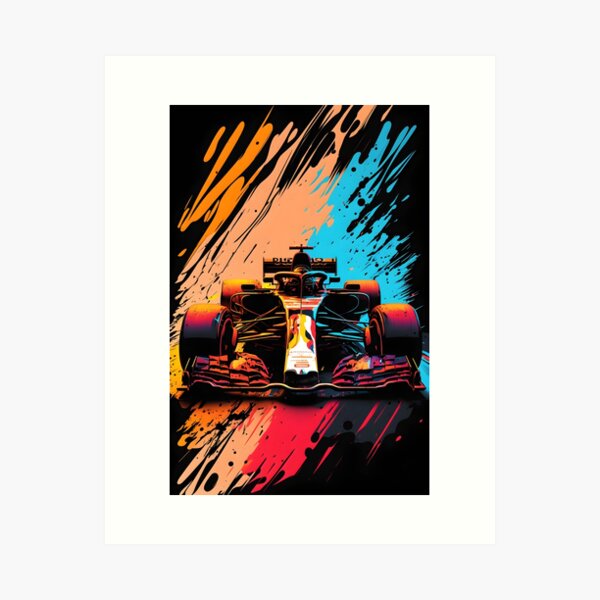 Item preview, colorful f1 car designed and sold by R&B Art and design.