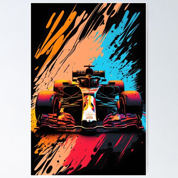 Item preview, colorful f1 car designed and sold by R&B Art and design.