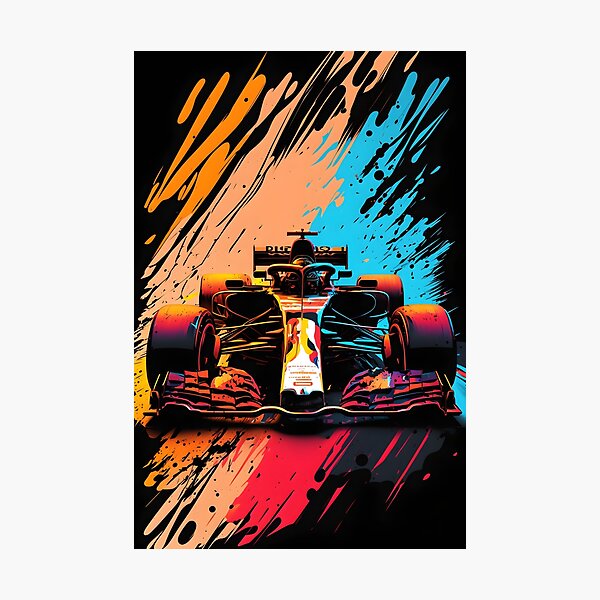 Item preview, colorful f1 car designed and sold by R&B Art and design.