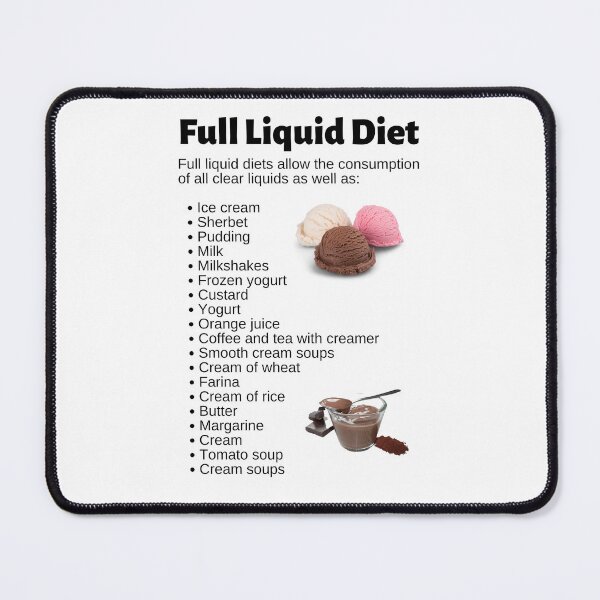Item preview, Full Liquid Diet Infographic designed and sold by Caregiverology.