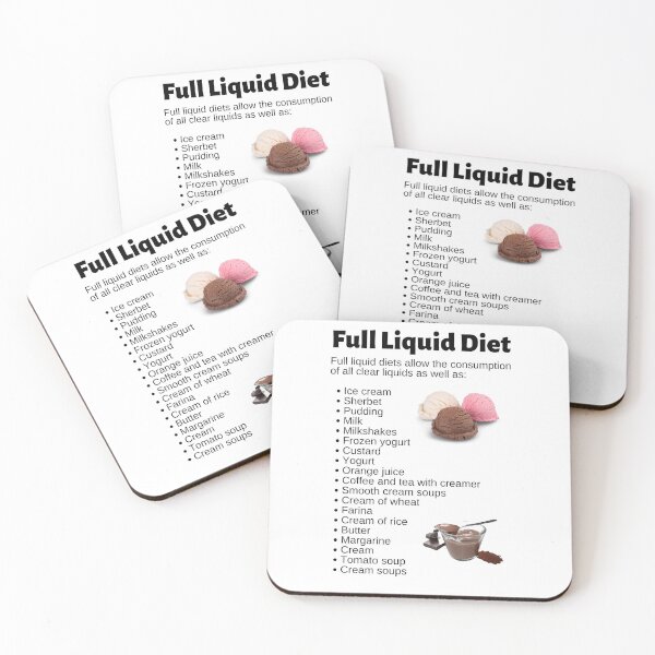 Item preview, Full Liquid Diet Infographic designed and sold by Caregiverology.