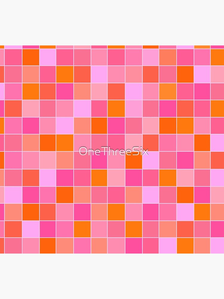 Orange & Pink Logo Grid Socks