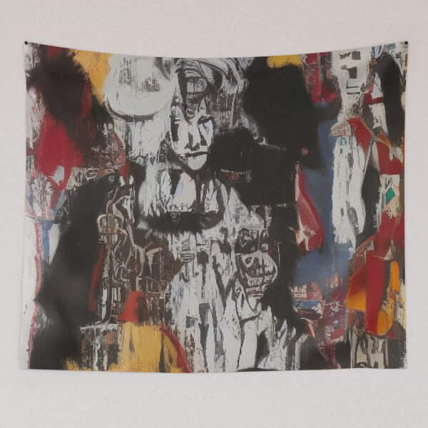 Item preview, Street Art Meets Collage: A Vibrant Fusion of Graffiti and Experimental Expression designed and sold by ArtazaBazaar.