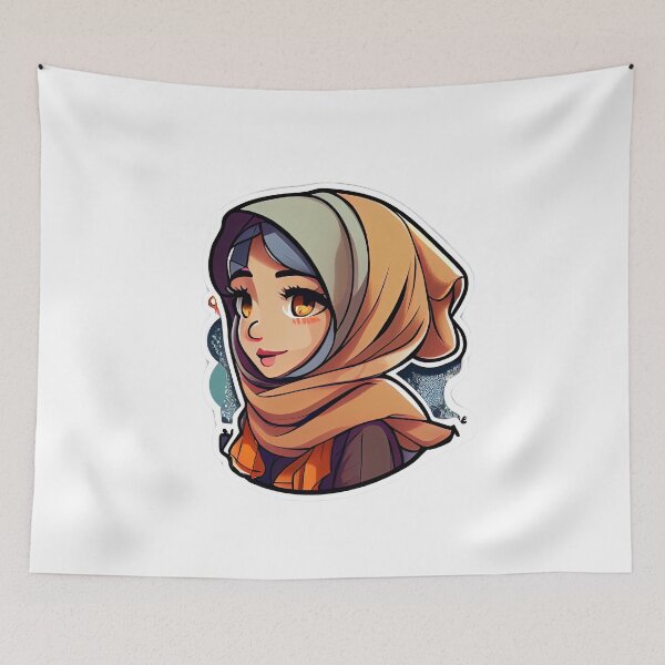 Item preview, Sweet arab Girl Wearing Hijab designed and sold by MrBadDream.