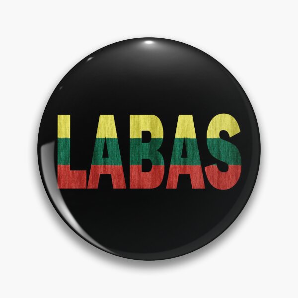 Item preview, Labas Lithuanian Hello Funny Lietuva Language Flag designed and sold by Nirvanibex.
