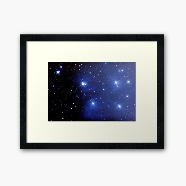 M45 pleiades seven sisters Framed Art Print