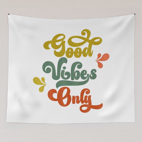 Item preview, Good Vibes Only - Retro designed and sold by WhimsyAndMojo.
