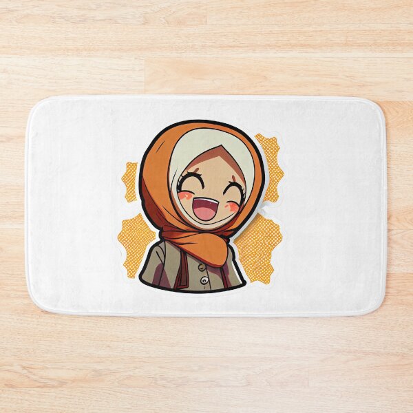 Item preview, Embarrassed Arab Girl Wearing Hijab and Laughing designed and sold by MrBadDream.