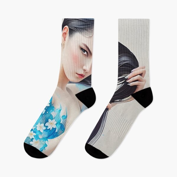 Item preview, Modernized Woman Combing Her Hair designed and sold by Pixel Perfect Beauties.