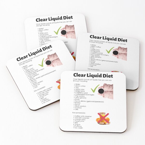 Item preview, Clear Liquid Diet Infographic designed and sold by Caregiverology.