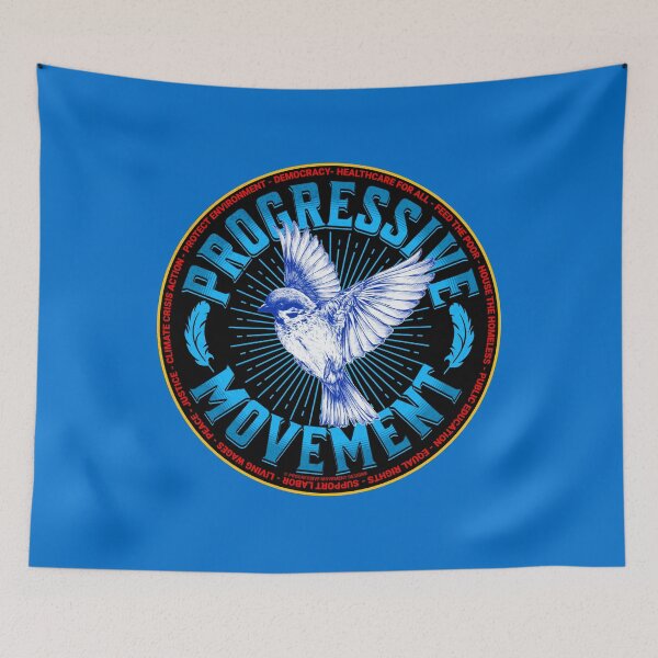 Item preview, PMD00562 Progressive Movement Designs Bird shows you support progressive policy goals for progressive Democrats, progressive Independents and Bernie Sanders supporters designed and sold by ProgressiveLeft.