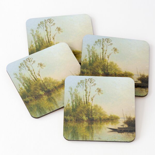Item preview, Charles Daubigny -Francois les Iles -Seine River in Bezons designed and sold by tomorrowsart.
