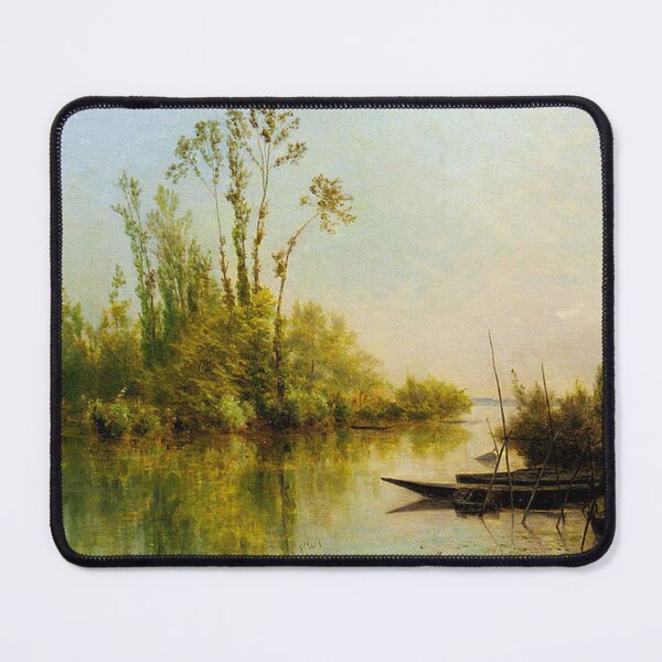 Item preview, Charles Daubigny -Francois les Iles -Seine River in Bezons designed and sold by tomorrowsart.