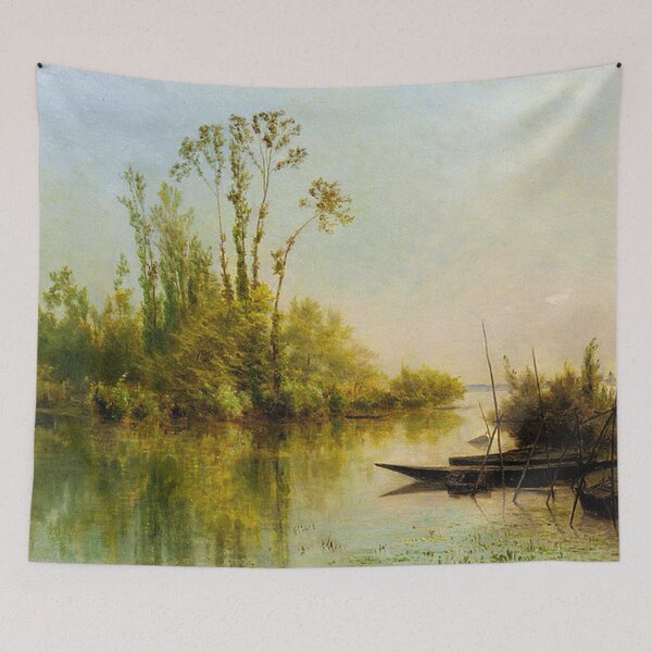 Item preview, Charles Daubigny -Francois les Iles -Seine River in Bezons designed and sold by tomorrowsart.