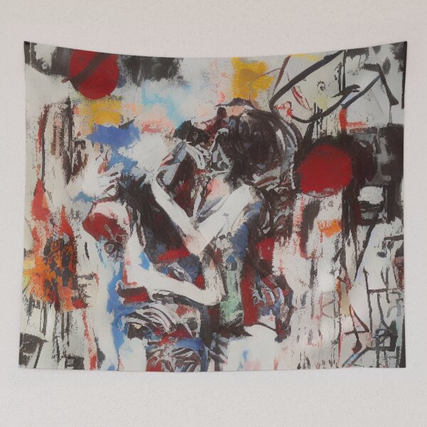 Item preview, Avant-Garde Zombie Love: An Artistic Expression of Street Art, Collage, and Abstract Graffiti designed and sold by ArtazaBazaar.