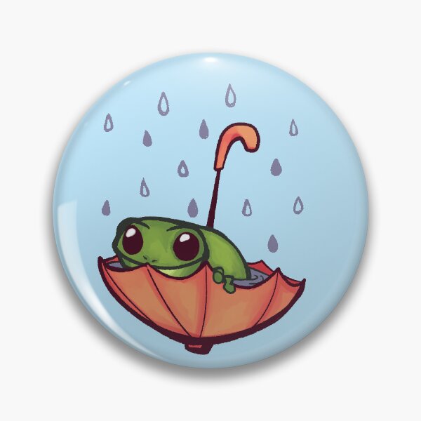 Item preview, Frog Umbrella Rainy Day - Frog in the Rain on an Umbrella designed and sold by GoodToad.
